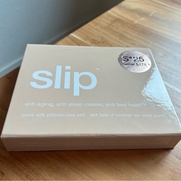 Two Piece Set Slip Silk Pillow Cases Caramel Queen - Picture 3 of 6